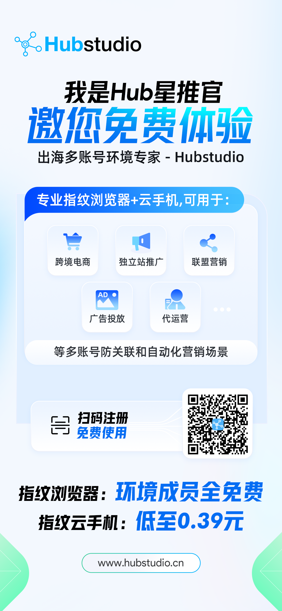 Hubstudio  提供的专业出海多账号环境